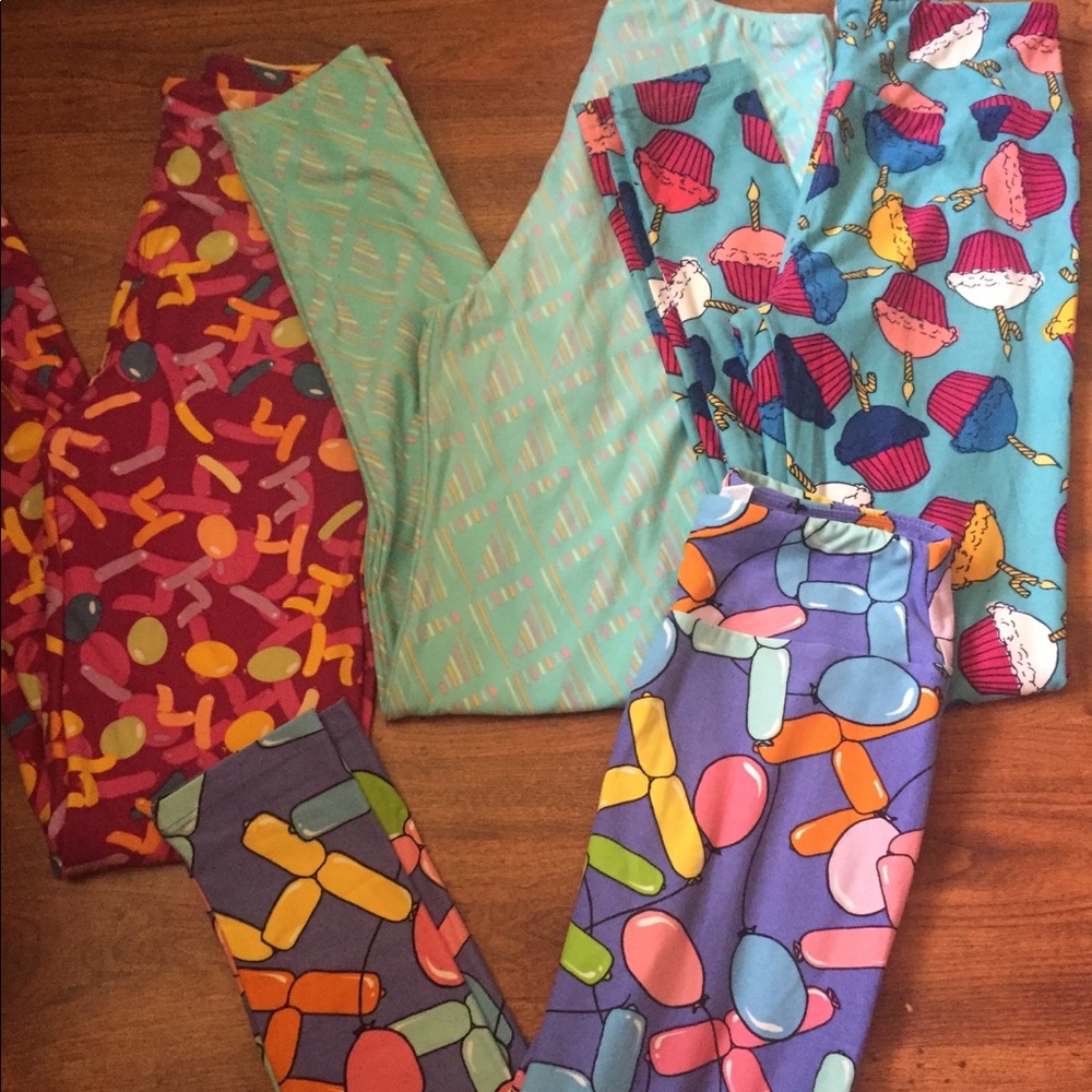 4 pairs of lularoe one size leggings brand new